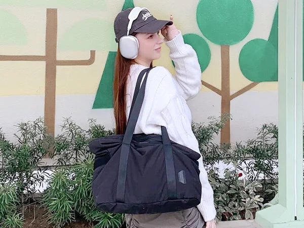 Milk Cotton Yoga Strap Tote Bag