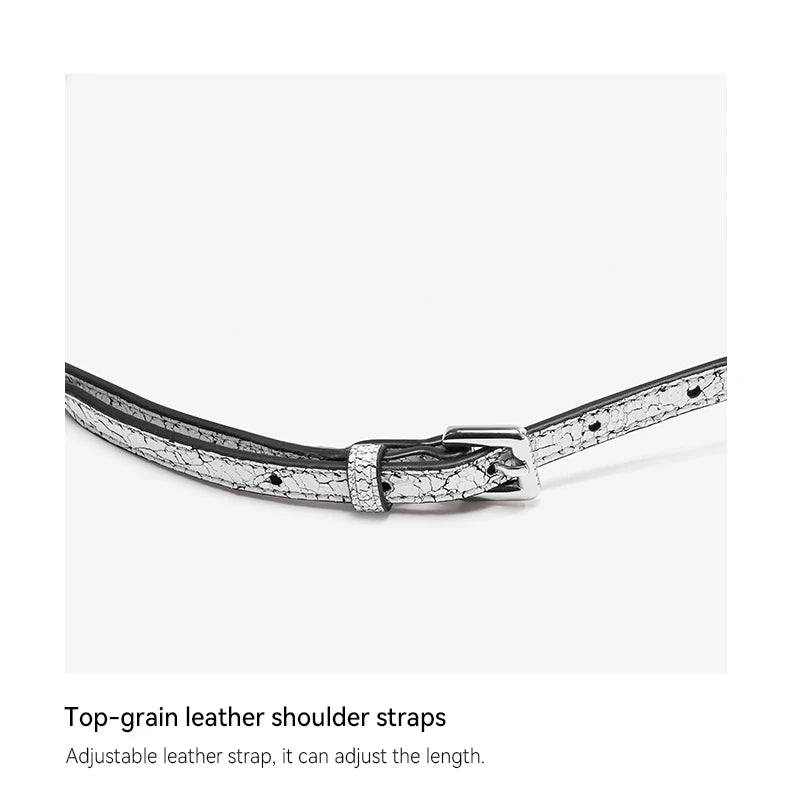 Cracked Genuine Leather Mini Bucket Bag – Cat Head Vintage Crossbody