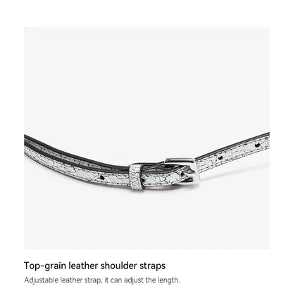 Cracked Genuine Leather Mini Bucket Bag – Cat Head Vintage Crossbody