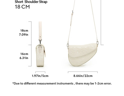 Genuine Leather Saddle Crossbody and Shoulder Bag