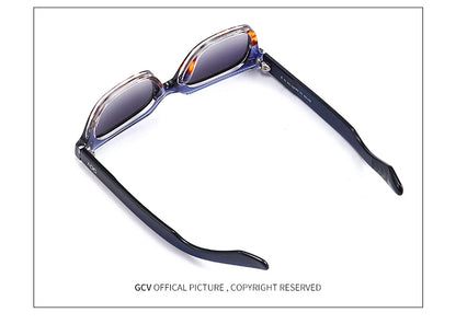 Rectangle Acetate Polarized Vacation Sunglasses