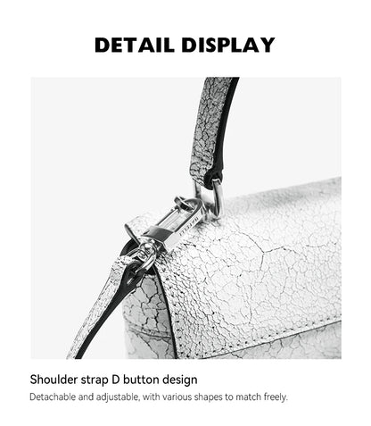 Cracked Genuine Leather Mini Bucket Bag – Cat Head Vintage Crossbody