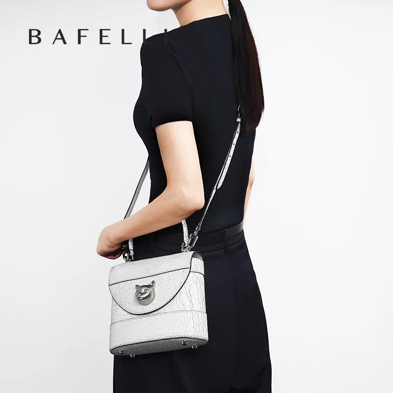 Cracked Genuine Leather Mini Bucket Bag – Cat Head Vintage Crossbody