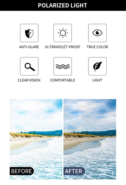 Alloy Oval Polarized Sunglasses