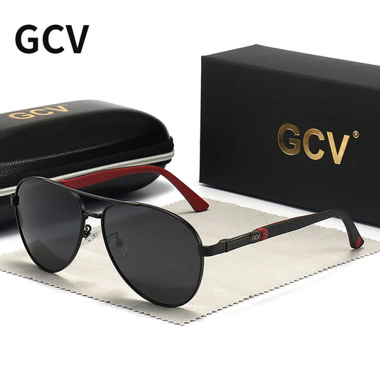 Classic Oval Polarized Sunglasses – Aluminum Frame