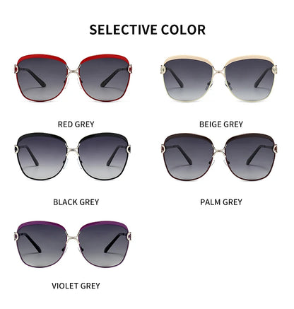 Square Polarized Sunglasses – Stainless Steel Frame