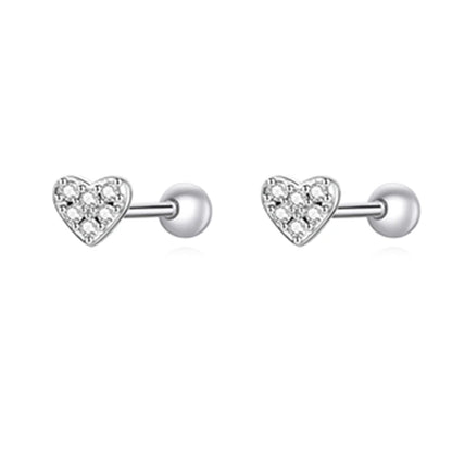 Brilliant Star and Butterfly Sterling Silver Stud Earrings