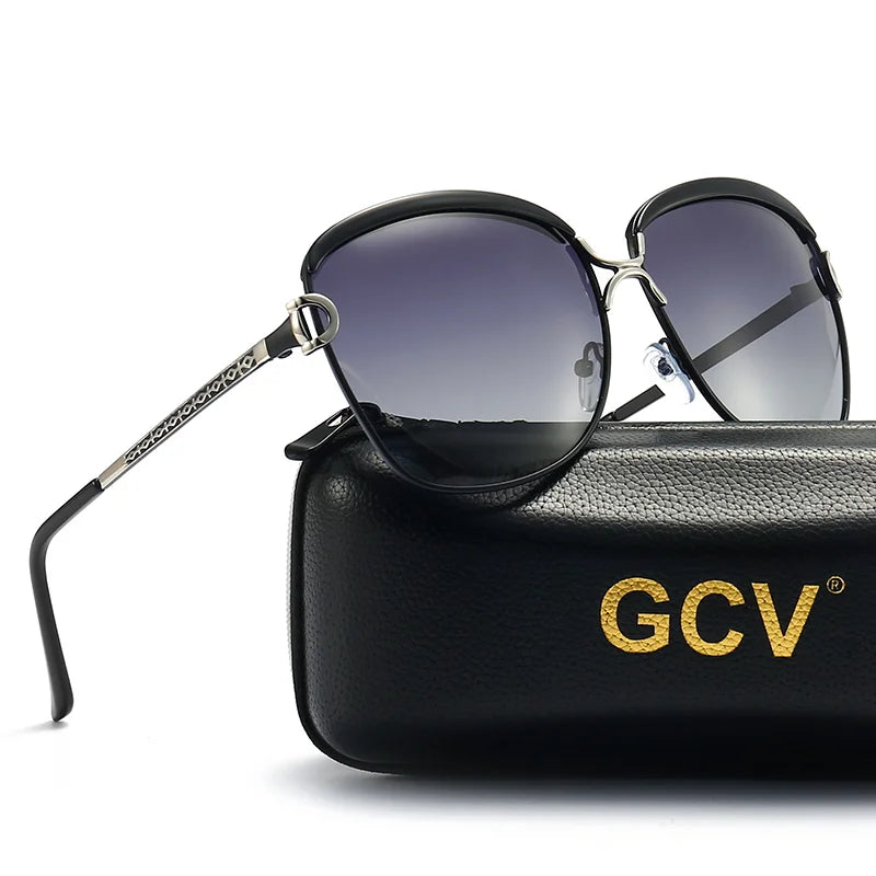 Square Polarized Sunglasses – Stainless Steel Frame