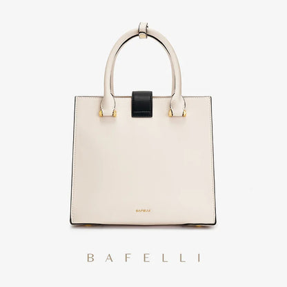 Split Leather Business Tote Bag