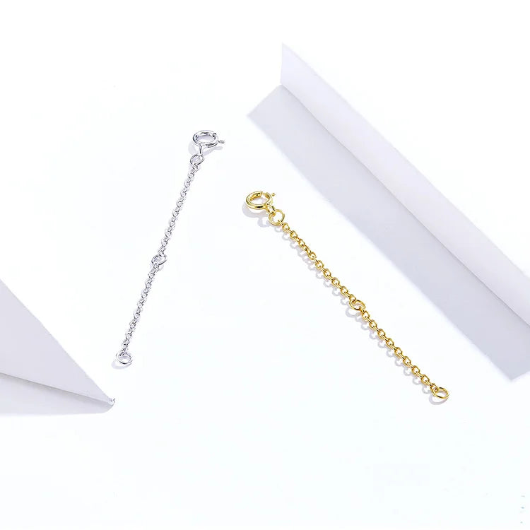 Gold Plated Sterling Silver Extension Chain – Adjustable Length