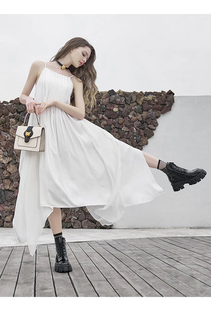 Split Leather Doctor Shoulder and Crossbody Bag