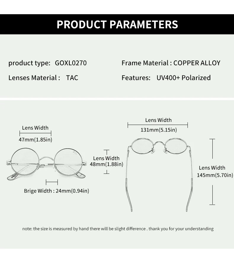 Copper Circular Polarized Sunglasses