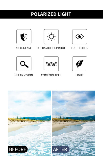 Copper Circular Polarized Sunglasses