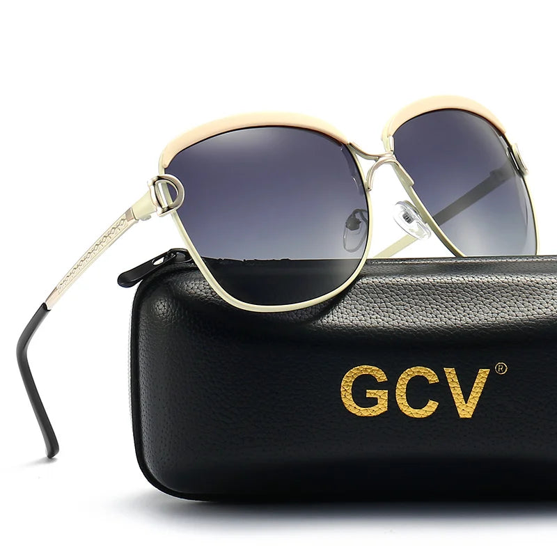 Square Polarized Sunglasses – Stainless Steel Frame