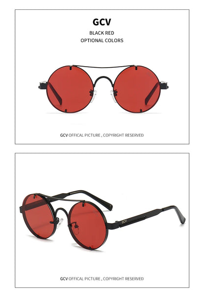 Circular Polarized Metal Sunglasses for Women – Hip Hop Style