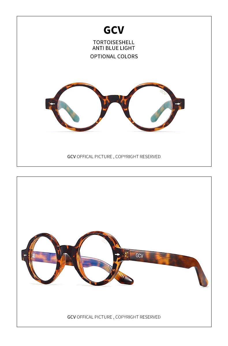 Circular Acetate Sunglasses – Polarized Mirror UV400