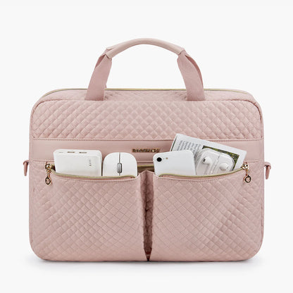 Nylon Structured Laptop Briefcase and Shoulder Bag