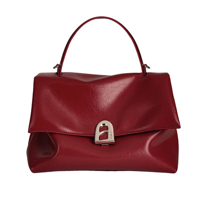 Split Leather Shoulder Crossbody Tote Bag