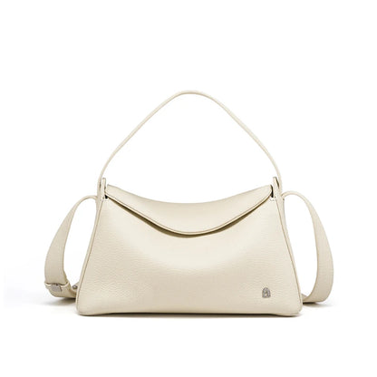 Soft Genuine Leather Mini Tote Crossbody