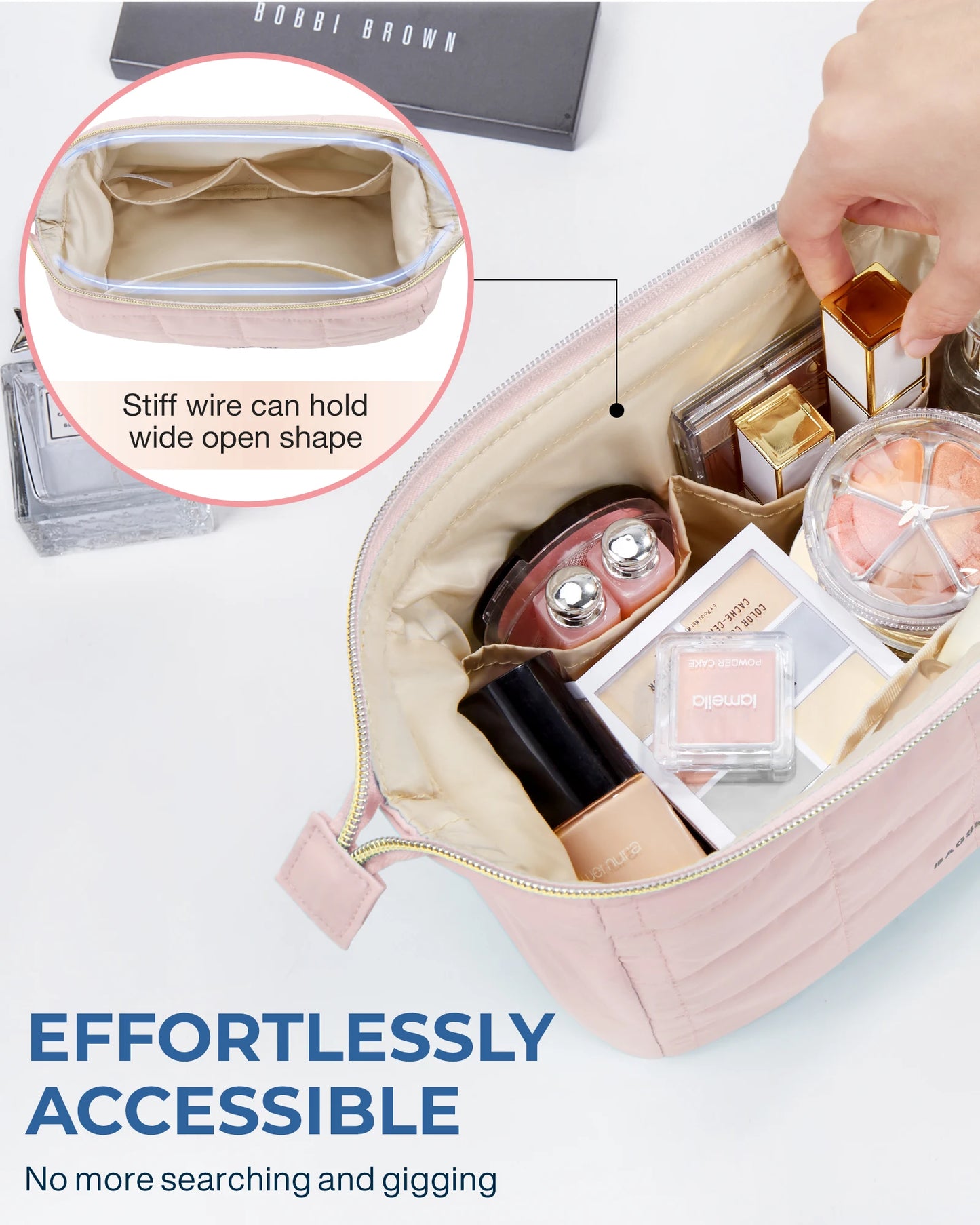 Taslan Wide Opening Cosmetic Case