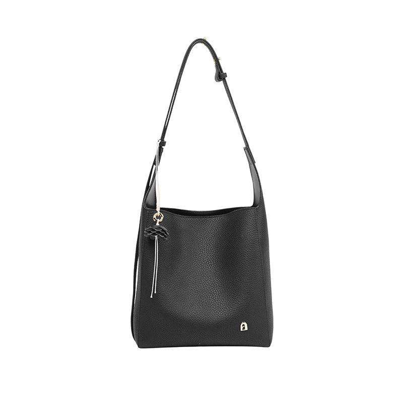 Soft Genuine Leather Bucket Bag