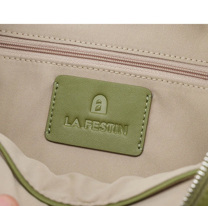 Green Split Leather Shoulder and Crossbody Bag