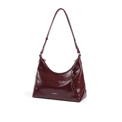 Soft Genuine Leather Shoulder Crossbody Tote