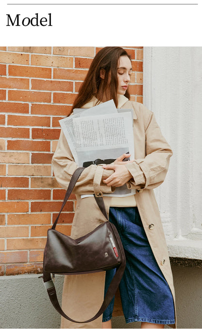 Genuine Leather Soft Tote Shoulder Bag