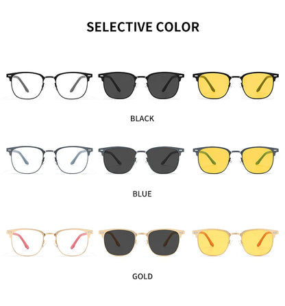 3 in 1 Rectangle Polarized and Optical Sunglasses Set