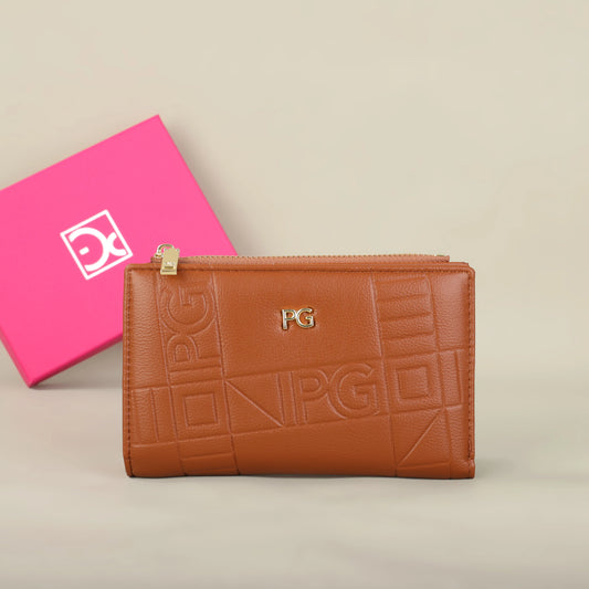 Classic Retro Wallet – Stylish Letter Printed Long Wallet