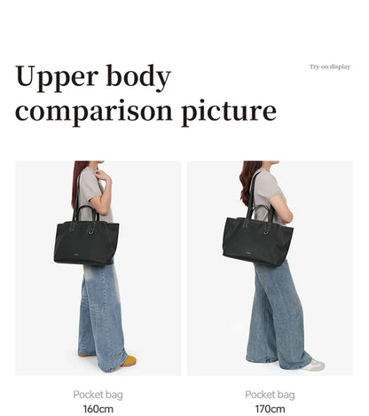 Genuine Leather Tote Shoulder Bag