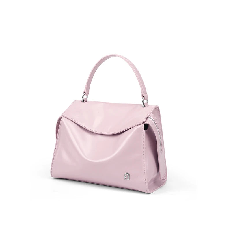 Genuine Leather Shoulder and Crossbody Tote