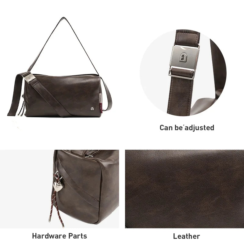 Genuine Leather Soft Tote Shoulder Bag