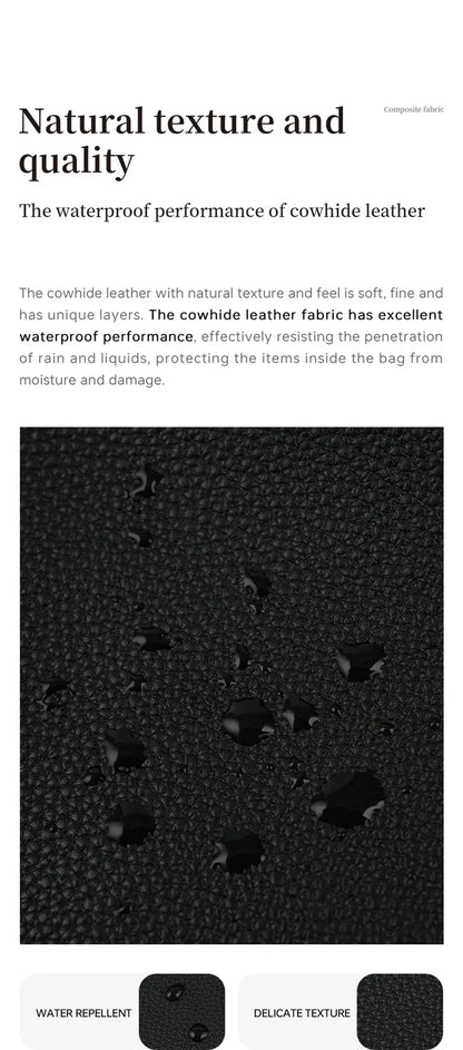 Genuine Leather Tote Shoulder Bag