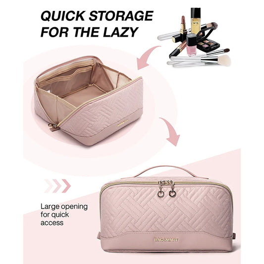 PVC Wide Open Cosmetic Case