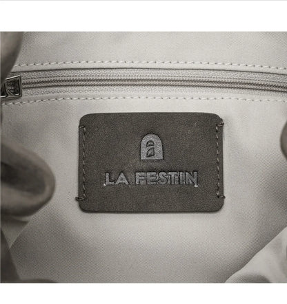 Genuine Leather Shoulder and Crossbody Tote