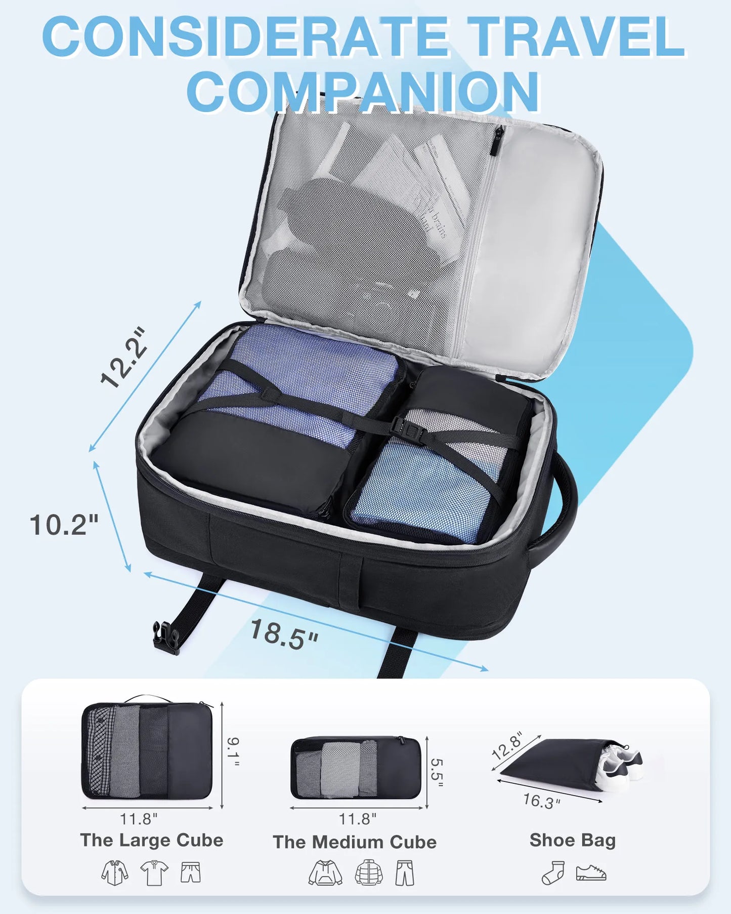 PVC Softback Laptop Backpack with Expandable Capacity