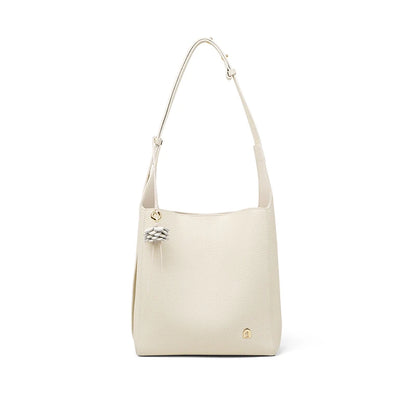 Soft Genuine Leather Bucket Bag