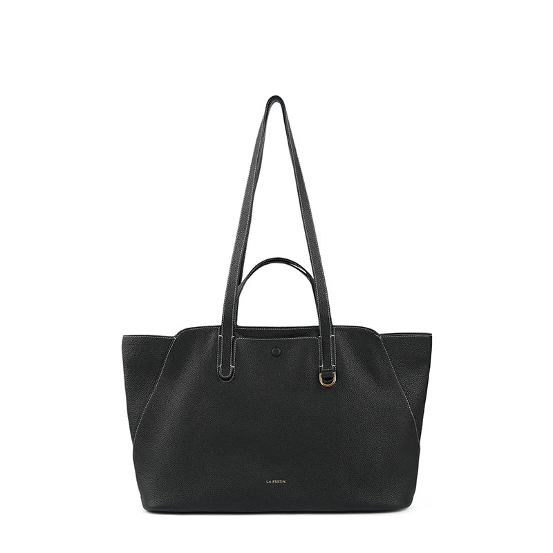 Genuine Leather Tote Shoulder Bag