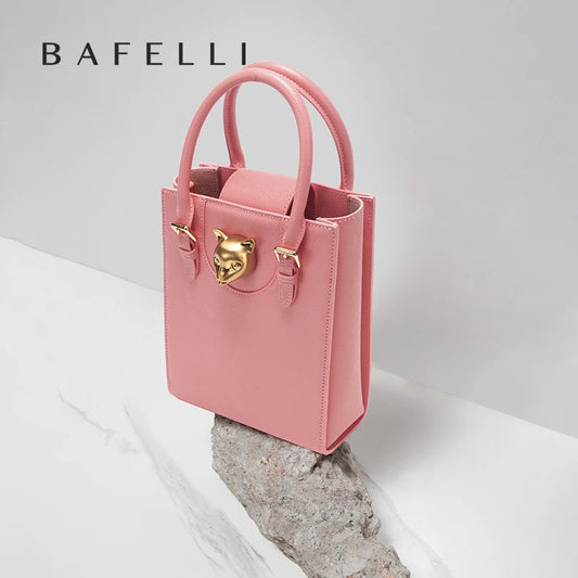 Elegant Genuine Leather Mini Crossbody and Tote Bag