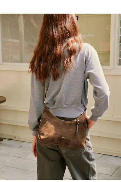 Soft Genuine Leather Shoulder Crossbody Tote