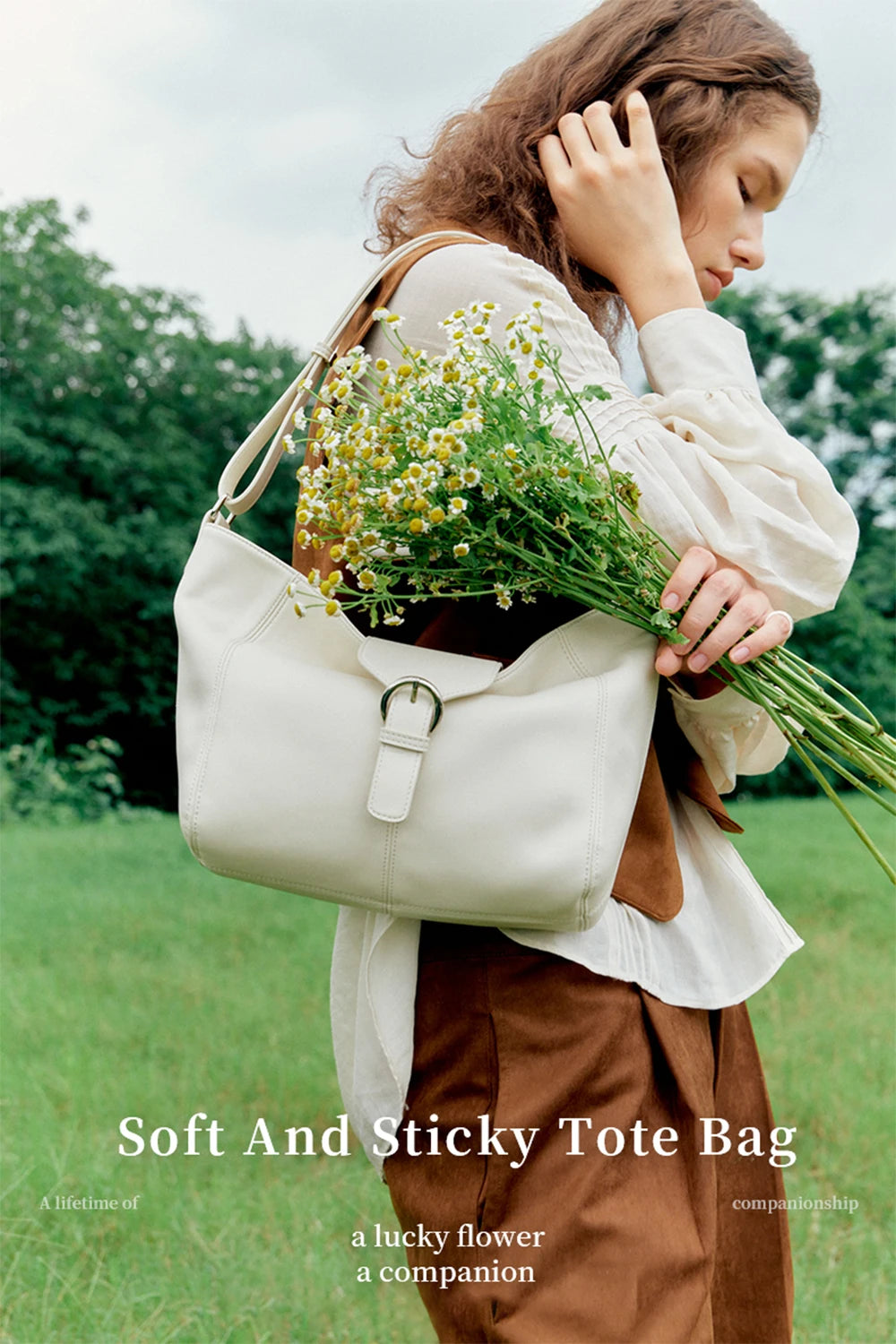 Split Leather Soft Tote Shoulder Crossbody Bag