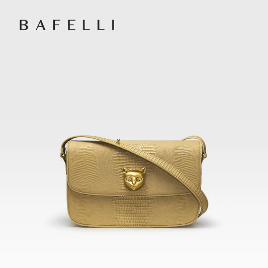Boxy Genuine Leather Crossbody and Shoulder Bag