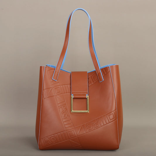 Light Luxury Shoulder Bag – Large Capacity Eco-Friendly PU Leather Tote