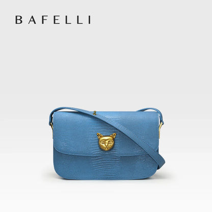 Boxy Genuine Leather Crossbody and Shoulder Bag
