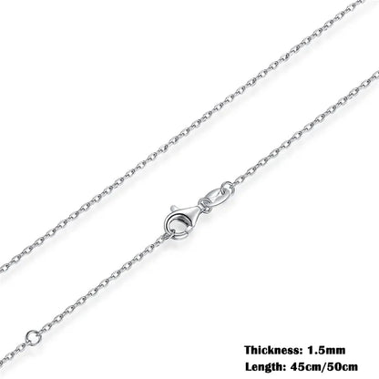 Sterling Silver Adjustable Chain Necklace – Lobster Clasp