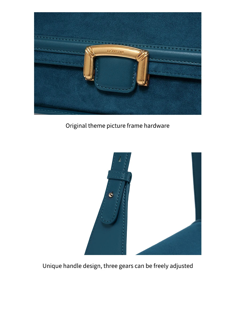 Split Leather Firm Shoulder Bag