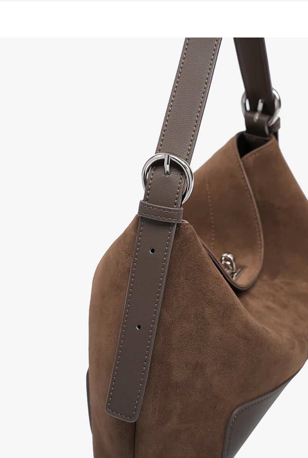 Split Leather Shoulder and Handbag Tote