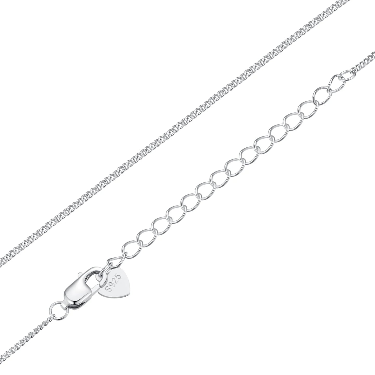 Sterling Silver Adjustable Chain Necklace – Lobster Clasp