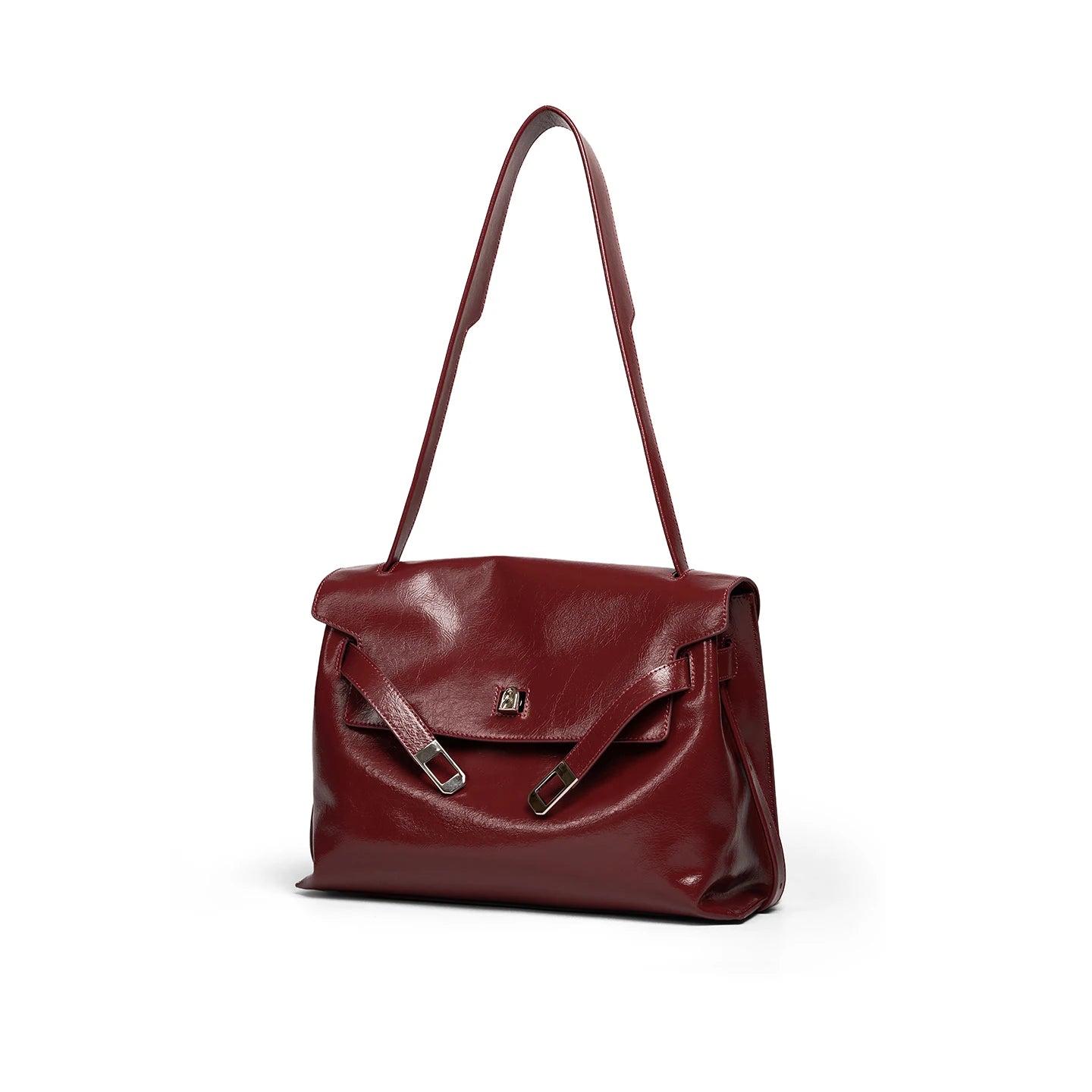 Split Leather Shoulder and Crossbody Tote